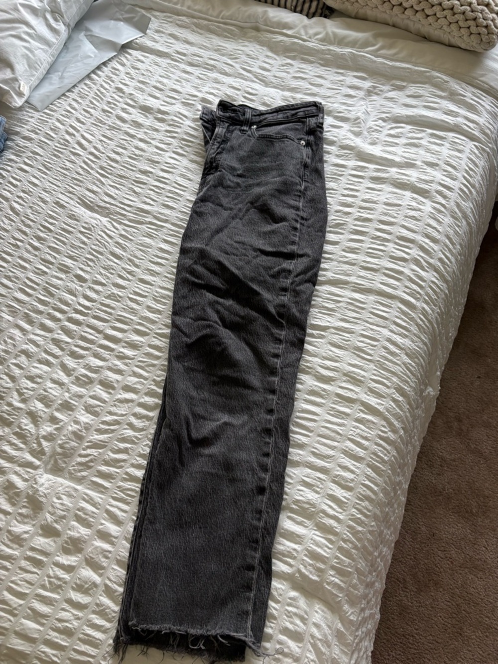 Madewell Straight-Leg Jeans in Washed Black